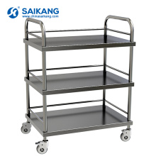 SKH004 CE Markiert Edelstahl Krankenhaus Behandlung Trolley